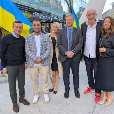 Ukrainischer Generalkonsul Vadim Kostiuk zu Gast in Frankfurt